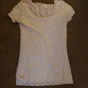 Lavish size Small ruffle shirt (white)